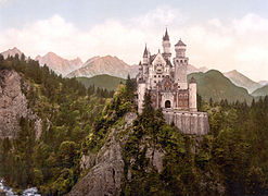 Neuschwanstein Castle LOC print rotated