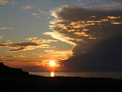 Coucher de soleil en Nouvelle-Écosse.