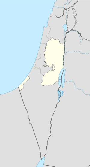 Джабалія. Карта розташування: Палестинська держава
