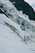 Sérac dans le massif du Mont-Blanc.