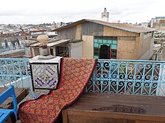 On a rooftop in Tunis