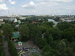 View of Oryol city from the Ferris wheel