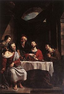 Le Christ et les disciples d'Emmaüs, cathédrale Notre-Dame d'Anvers.