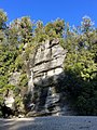 Limestone bluffs along the Bullock Creek