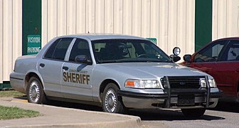 Voiture de shérif du comté de Canadian dans l'Oklahoma.