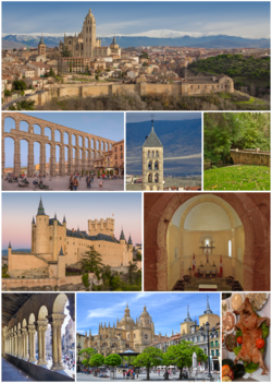 Mahali pa Mkoa wa Segovia katika Hispania