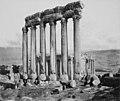 The Temple of the Sun and Temple of Jupiter, Baalbek, Lebanon 1862