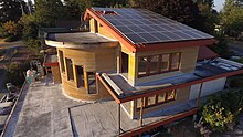 Highland Hemp House finished hempcrete