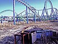 Ruins of The Jester roller coaster in 2009