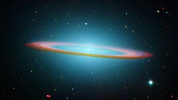 La galaxie du Sombrero. (définition réelle 3 000 × 1 681)