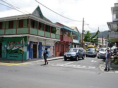 Commercial street in Roseau.