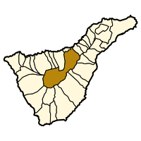 Localisation de La Orotava dans l'île de Tenerife.