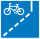 Cycle lane begins