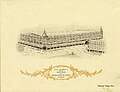 Illustration d'un catalogue de vente représentant une vue générale de la maison des Magasins réunis de Nancy, imprimée par Draeger