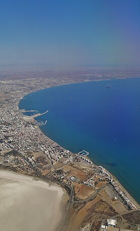 Anflug auf Larnaka
