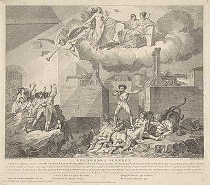 Les Formes acerbes (1795), gravure d'après Poirier de Dunkerque d'après Louis Lafitte, Rijksmuseum Amsterdam.