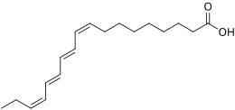 Structural formula of α-parinaric acid