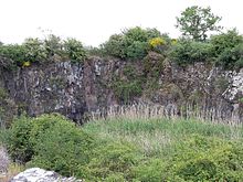 Photographie de l'ancienne carrière de la Mointière.