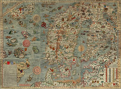 Carta marina by Olaus Magnus