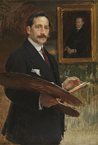 Enrique Simonet: Autorretrato, (1910).