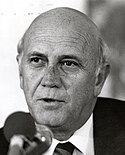 F. W. de Klerk in 1990