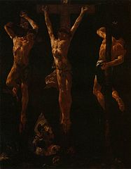 Le Christ crucifié entre les deux voleurs, vers 1710, Gallerie dell'Accademia de Venise.