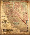 Image 2Map of the States of California and Nevada by SB Linton, 1876 (from Nevada)