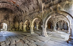 Interiorul mănăstirii Sanahin, Armenia