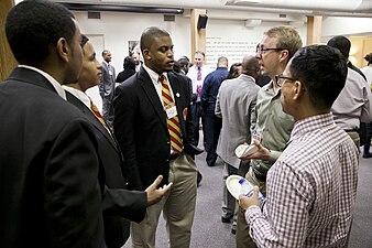Urban Prep seniors speak with college admissions representatives, 2011.