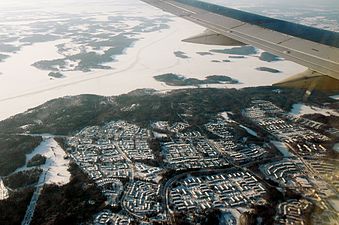 Flygfoto över Viksjö