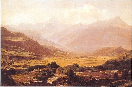 Una valle - Effetto di mattino, 1854