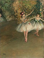 Edgar Degas, Two Dancers on a Stage, 1874