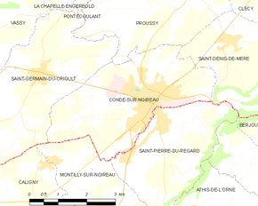 Poziția localității Condé-sur-Noireau