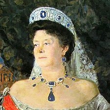 Kokoshnik tiara (båret av storhertuginne Maria Pavlovna av Russland)