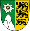 Wappen des ehemaligen Landkreises Sonthofen (1939–1972).