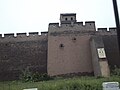 平遥古城城墙上日军曾经留下的弹孔
