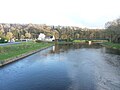 L'Aulne (canal de Nantes à Brest) à Pont-Triffen (juste en aval de la confluence avec l'Hyères).