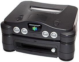 64DD (снизу) крепится к Nintendo 64