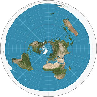 Azimuthal equidistant projection