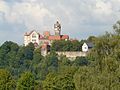 Blick auf die Ronneburg vom Weißen Berg aus gesehen