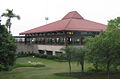 Terminal building with gardens