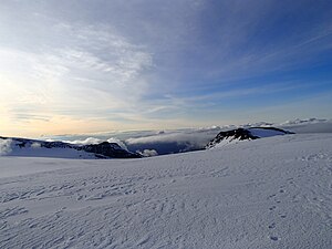 Blick vom Gipfelkrater nach Nord-Westen, August 2013