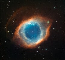 Planetární mlhovina Helix (NGC 7293) na snímku z dalekohledu o průměru 2,2 m na observatoři La Silla. Autor: ESO