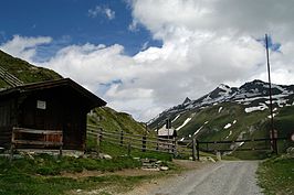 De grensovergang over de Klammljoch