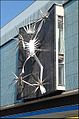 Image 4Man of Fire, a 1964 sculpture installed on Lewis's Store (later Debenhams), Hanley, Stoke-on-Trent (from Stoke-on-Trent)