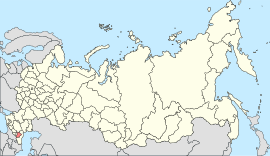 चेचन्याचे रशिया देशाच्या नकाशातील स्थान