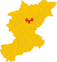 Collocatio finium municipii in Provincia Bellunensi.