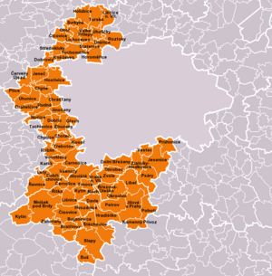 Municipalities of Prague-West District