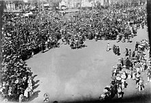 The Zapatista Army arrives in Zócalo.