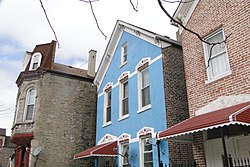 Victorian solid brick homes in the Pilsen neighborhood.